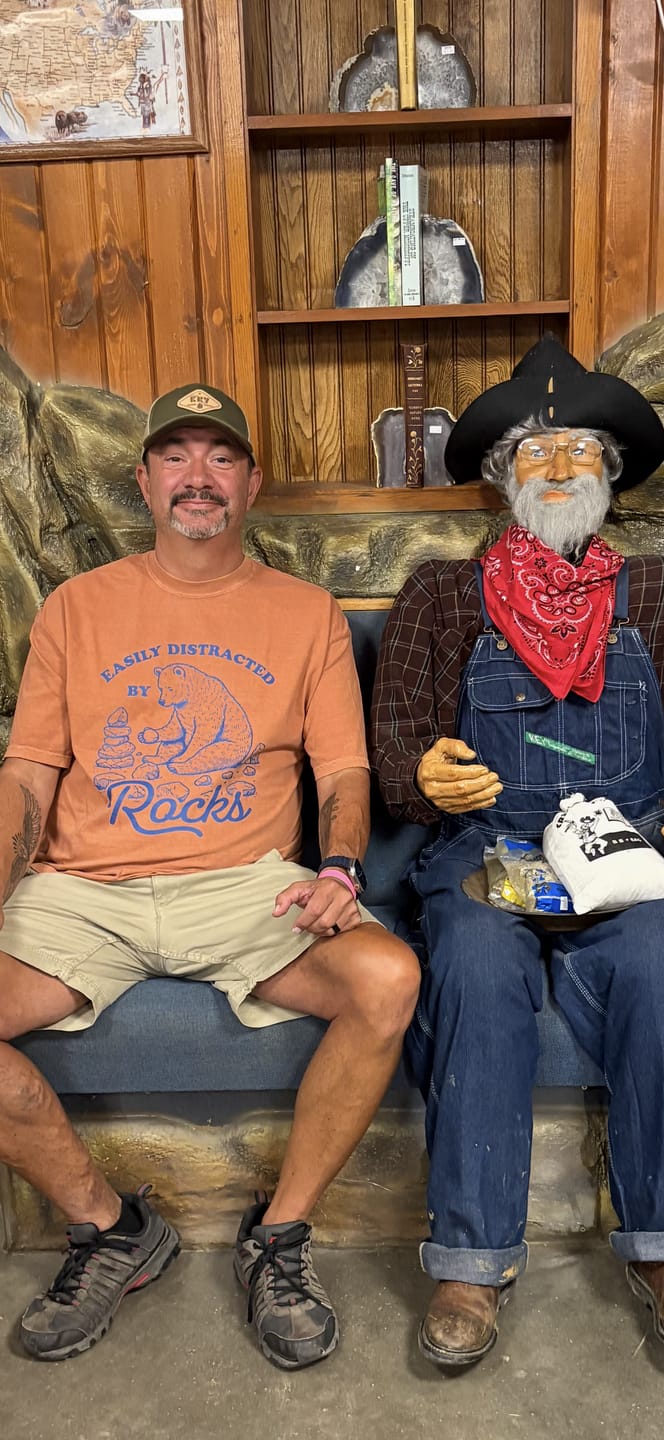 Customer photo review of Easily Distracted by Rocks T-Shirt