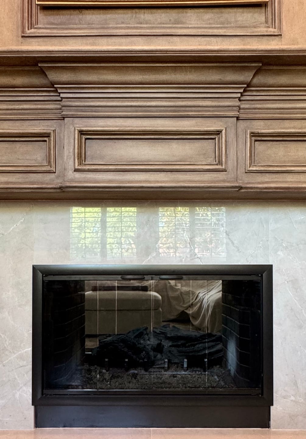 Customer photo review of Stiletto Masonry & Prefab Fireplace Glass Doors | Custom Made