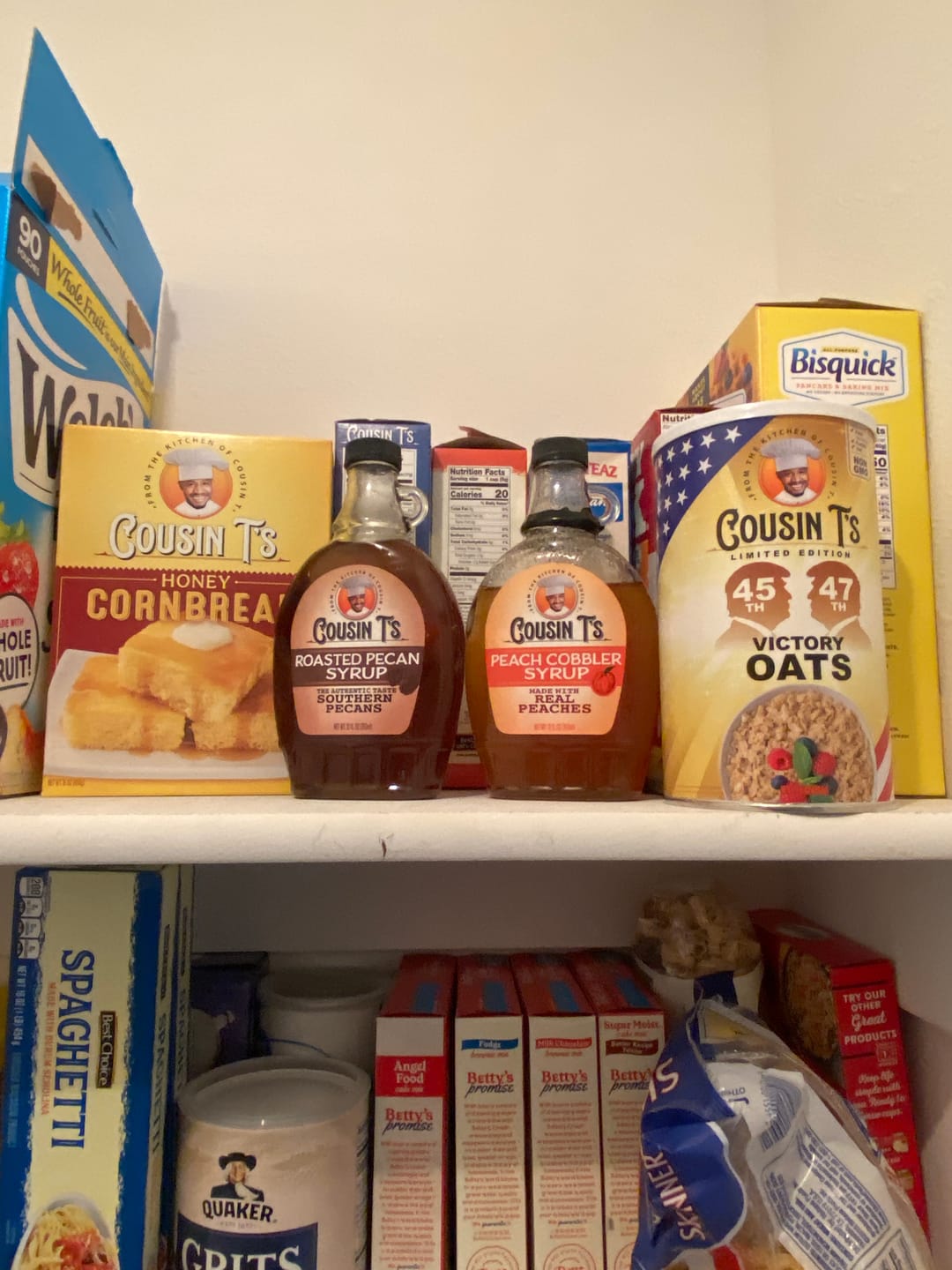 Customer photo review of Cousin T's Roasted Pecan Syrup