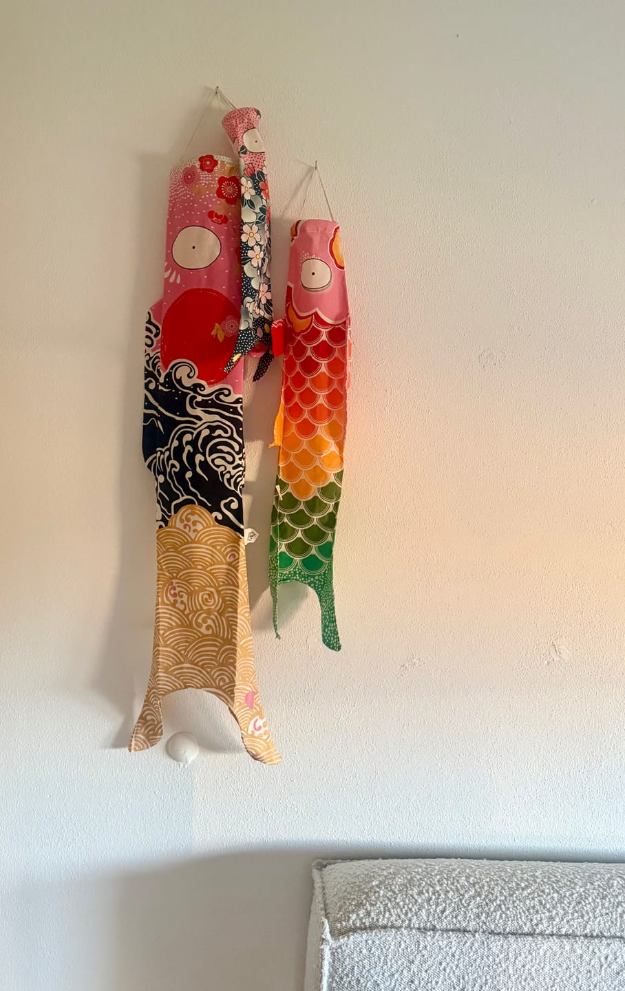 Customer photo review of Koinobori Regenbogen - 70 cm