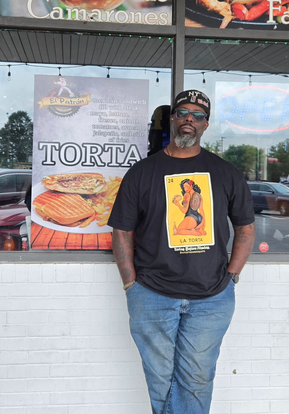 Customer photo review of Tortas Before Flautas T-Shirt