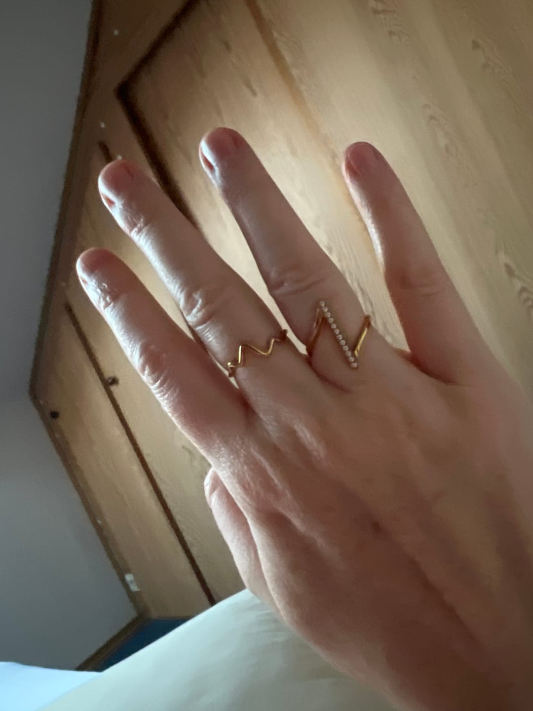 Customer photo review of Mila Twisted Gold Ring