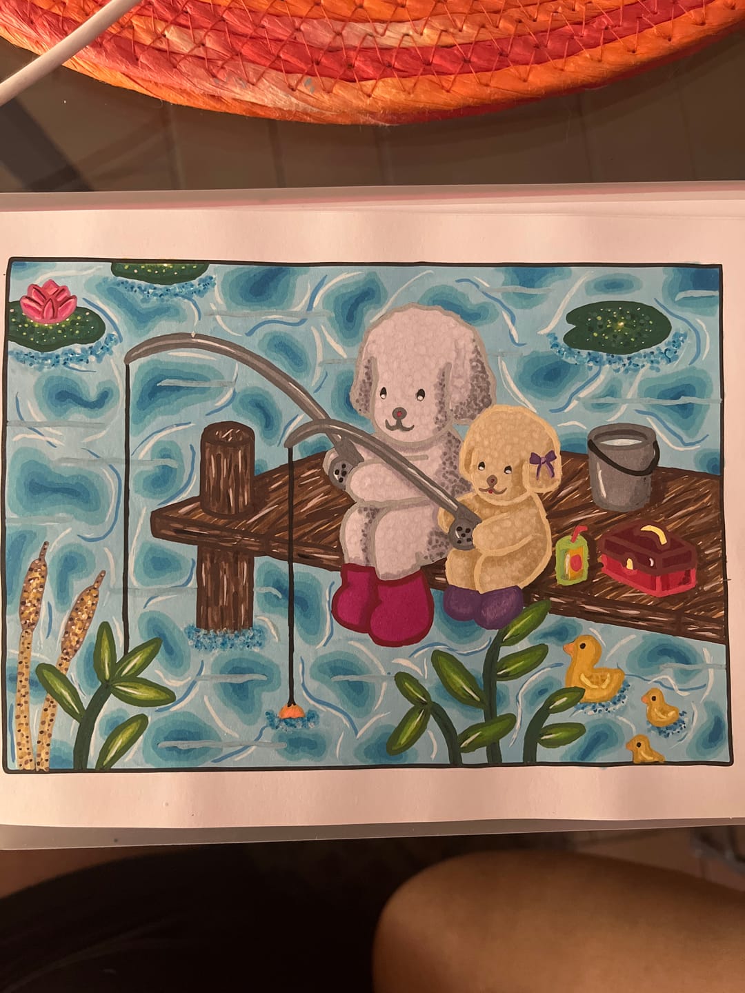 Customer photo review of Ohuhu Honolulu 216 Colors Dual Tips Alcohol Art Markers (New Color Codes)