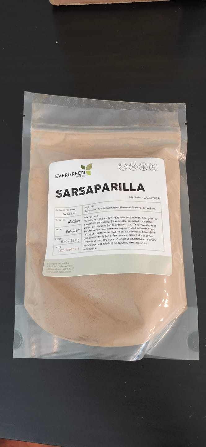 Customer photo review of Black Sarsaparilla Powder (Zarzaparilla Negra en Polvo)