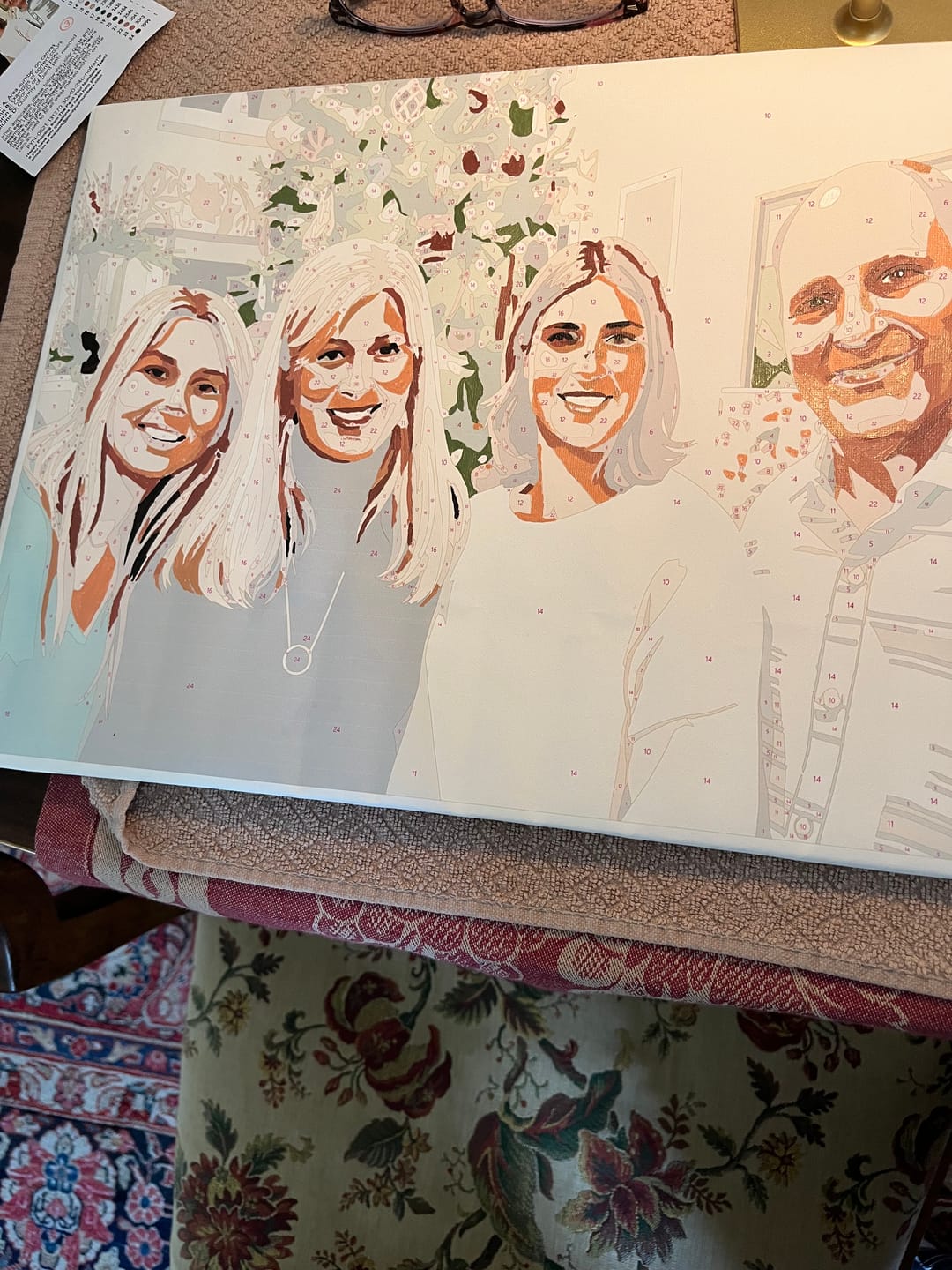 Customer photo review of Custom Paint By Numbers Kit