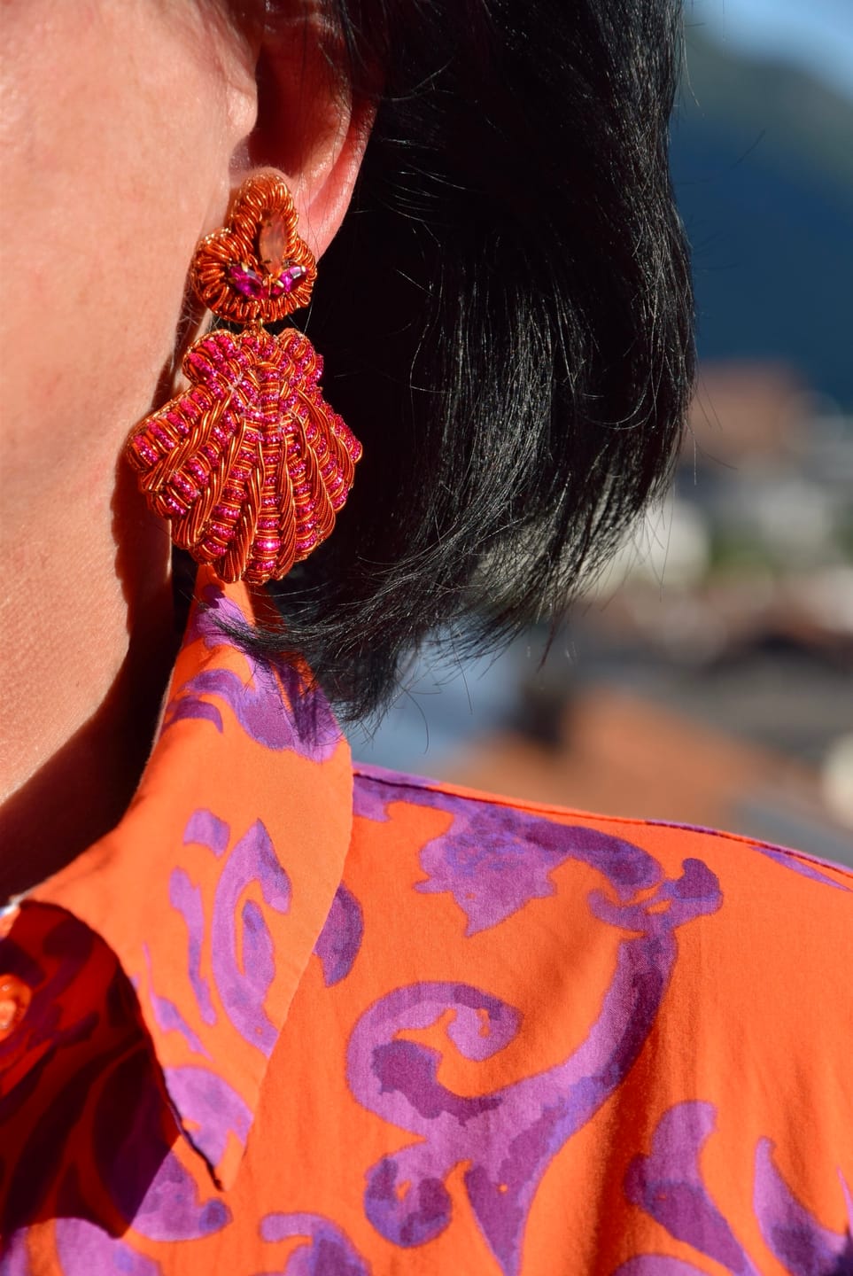 Customer photo review of Auffällige SoutacheOhrringe als pink-orange Muschel
