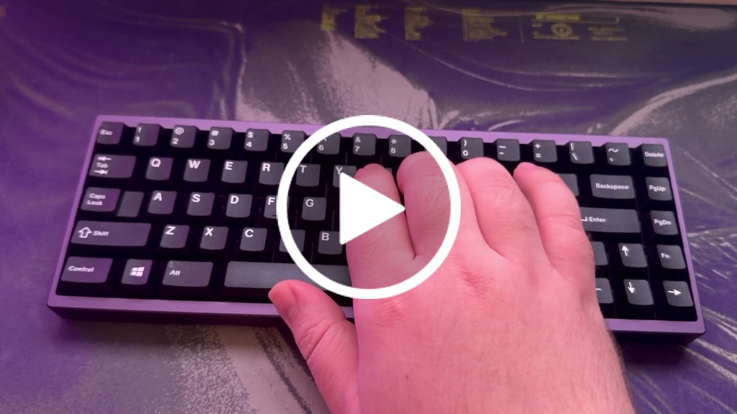 Customer video review of WINGTREE Nezuko Linear Switch Factory Lubed (10PCS)