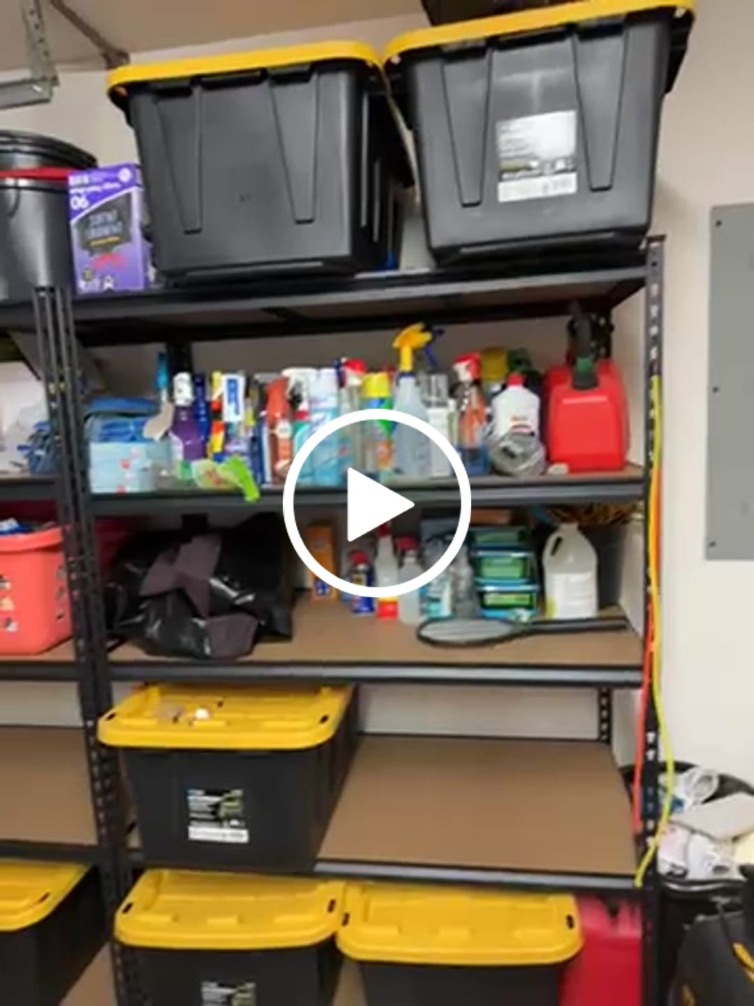 Customer video review of Reibii 48.2" W x 24" D Heavy Duty Garage Shelving Units Load 3000LBS, Adjustable Steel Shelves for Garage Basement Warehouse