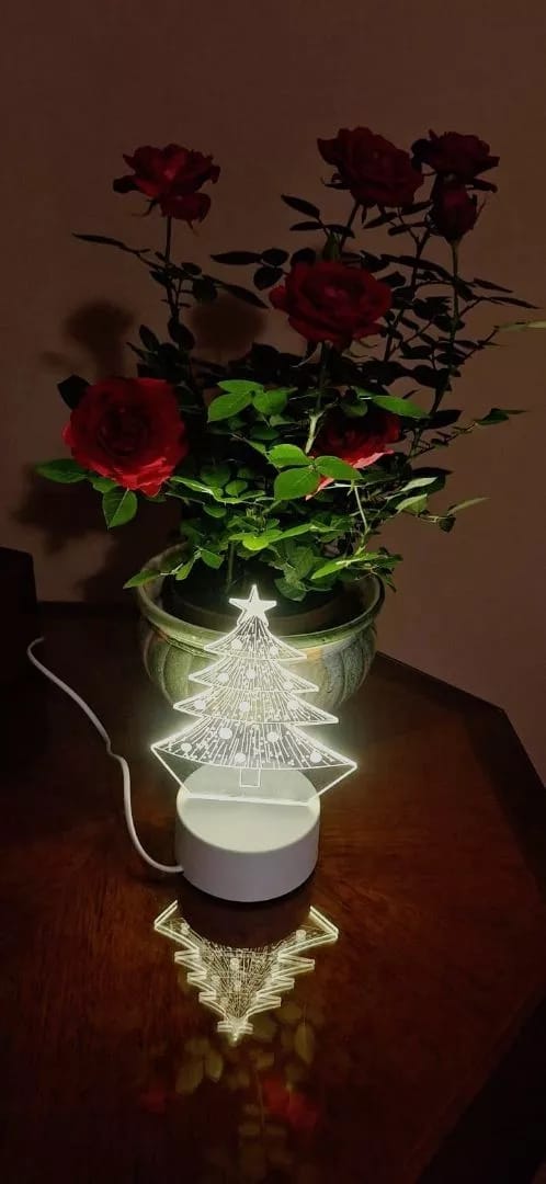 Customer photo review of Luminária de Mesa LED 3D Árvore de Natal