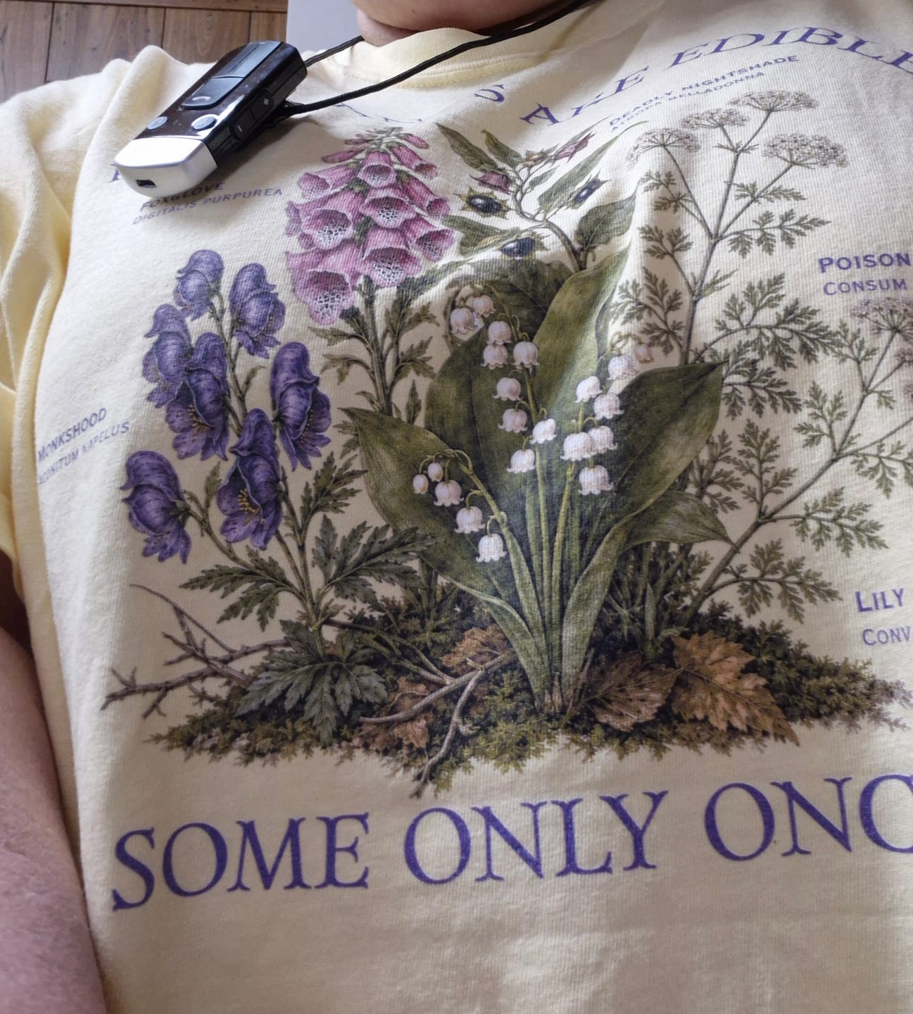 Customer photo review of All Plants Are Edible T-Shirt