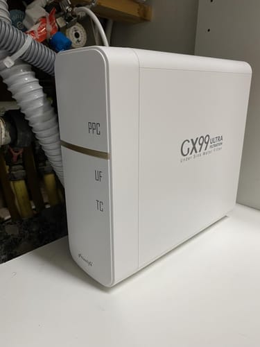 Customer photo review of Frizzlife GX99 0.01 μm Ultrafiltrations-Wasserfiltersystem für unter die Spüle, mit speziellem Wasserhahn aus gebürstetem Nickel