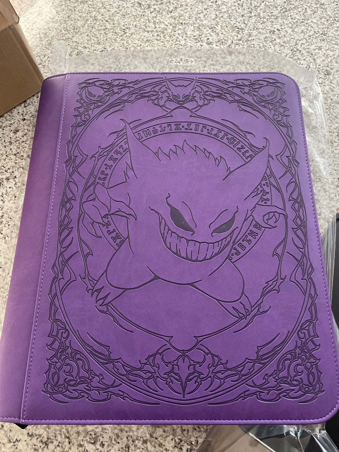 Customer photo review of Purple Evil - Toploader Trading Card Binder