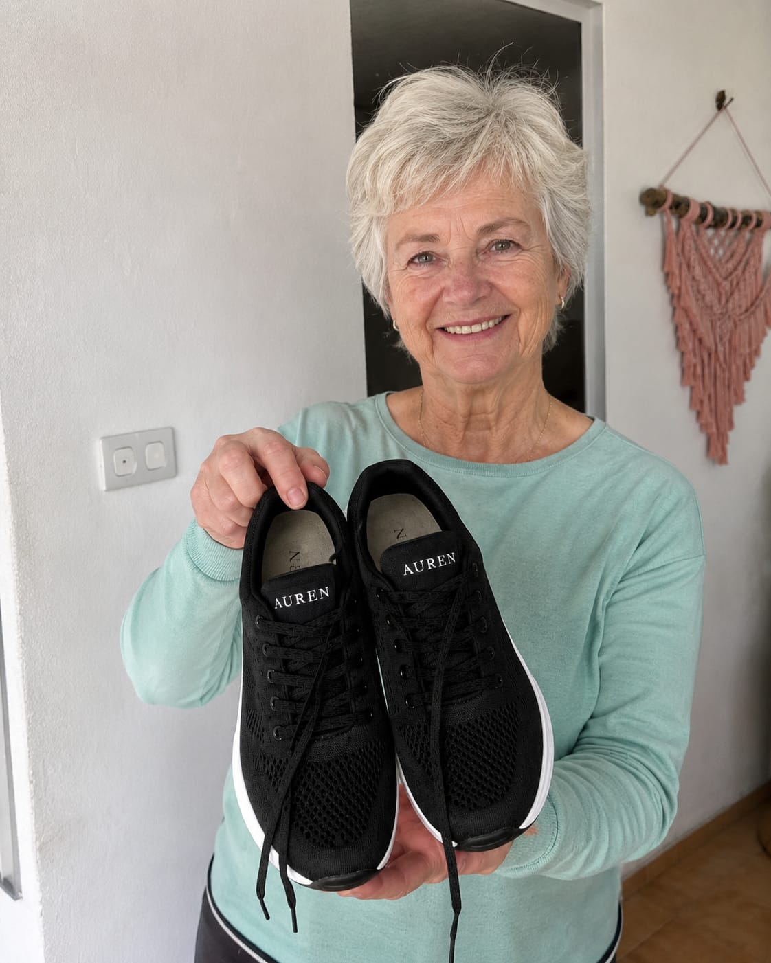 Customer photo review of AUREN™ Orthopedic Slip-On Walking Sneakers with 4-Layer Orthotic Insole
