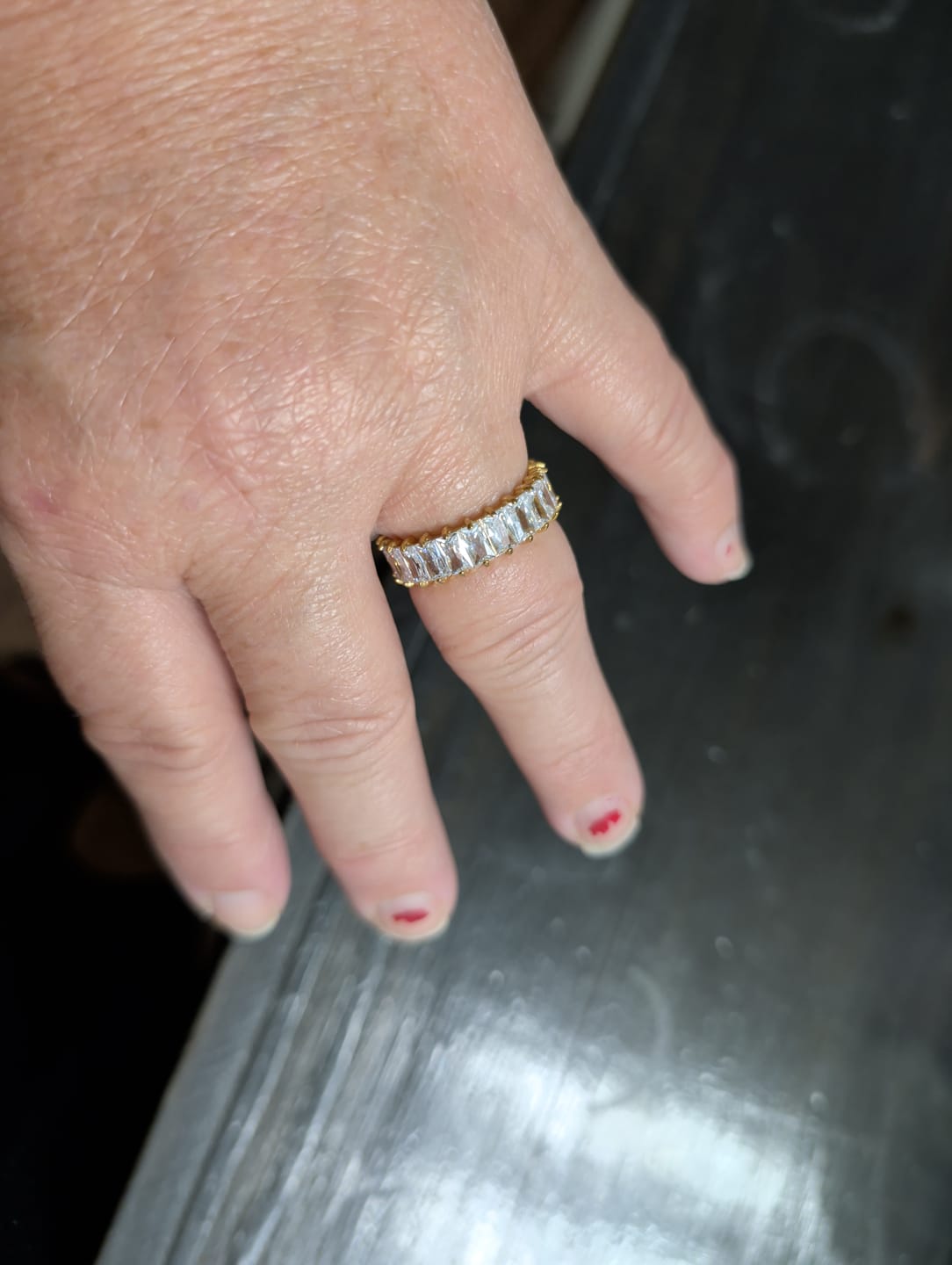 Customer photo review of Chiara Eternity Ring (Bundle)