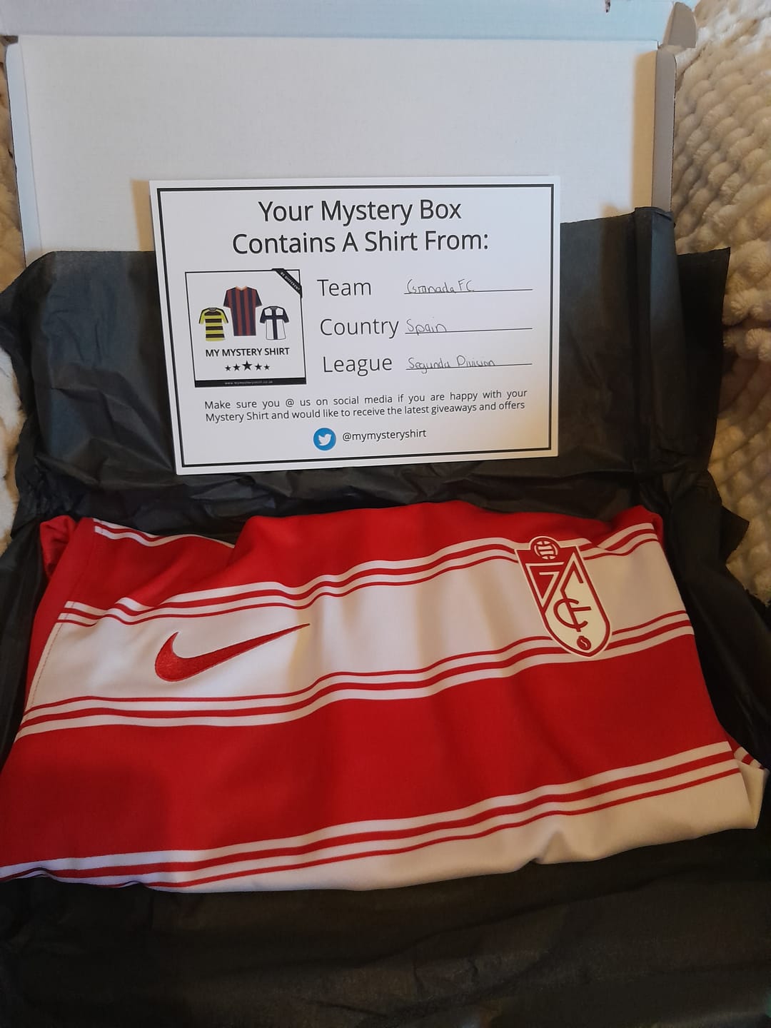 Customer photo review of Men’s Mystery Football Shirt Box