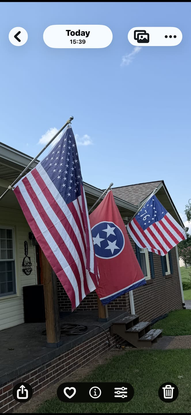 Customer photo review of 3' x 5' Bennington Flag