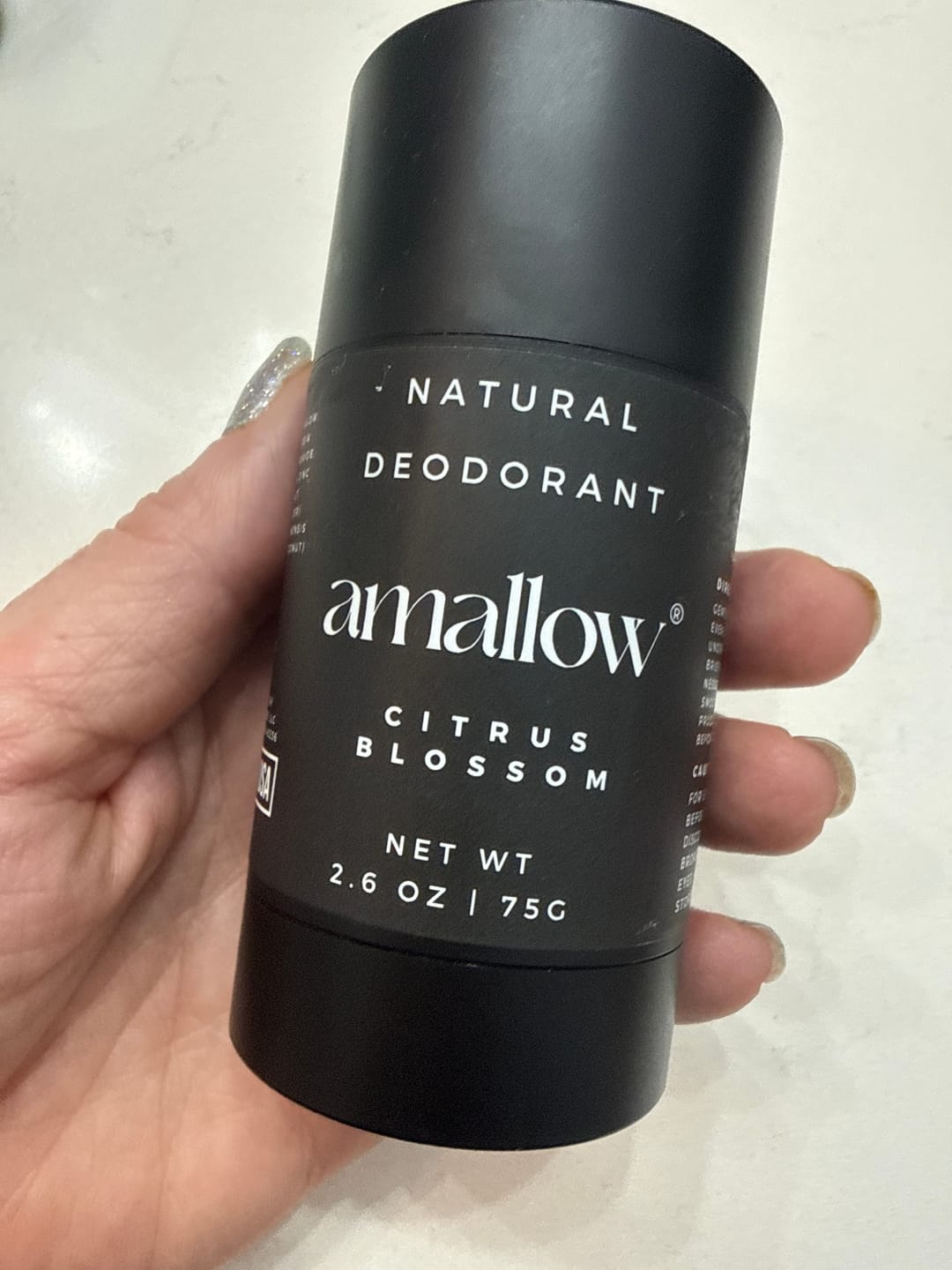 Customer photo review of Natural Non-Toxic Deodorant