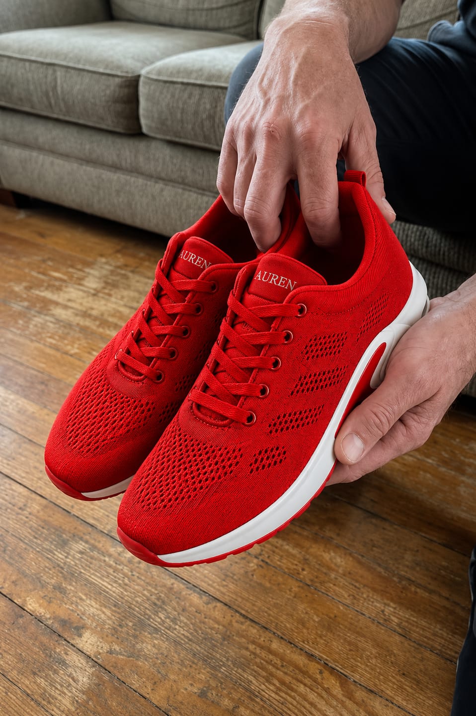 Customer photo review of AUREN™ Orthopedic Slip-On Walking Sneakers with 4-Layer Orthotic Insole