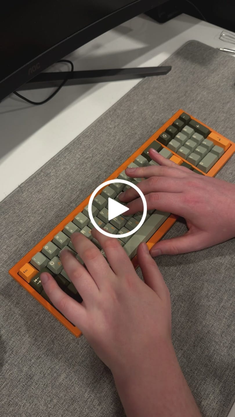 Customer video review of WINGTREE Torrero Light Tactile Switch Factory Lubed (10PCS)