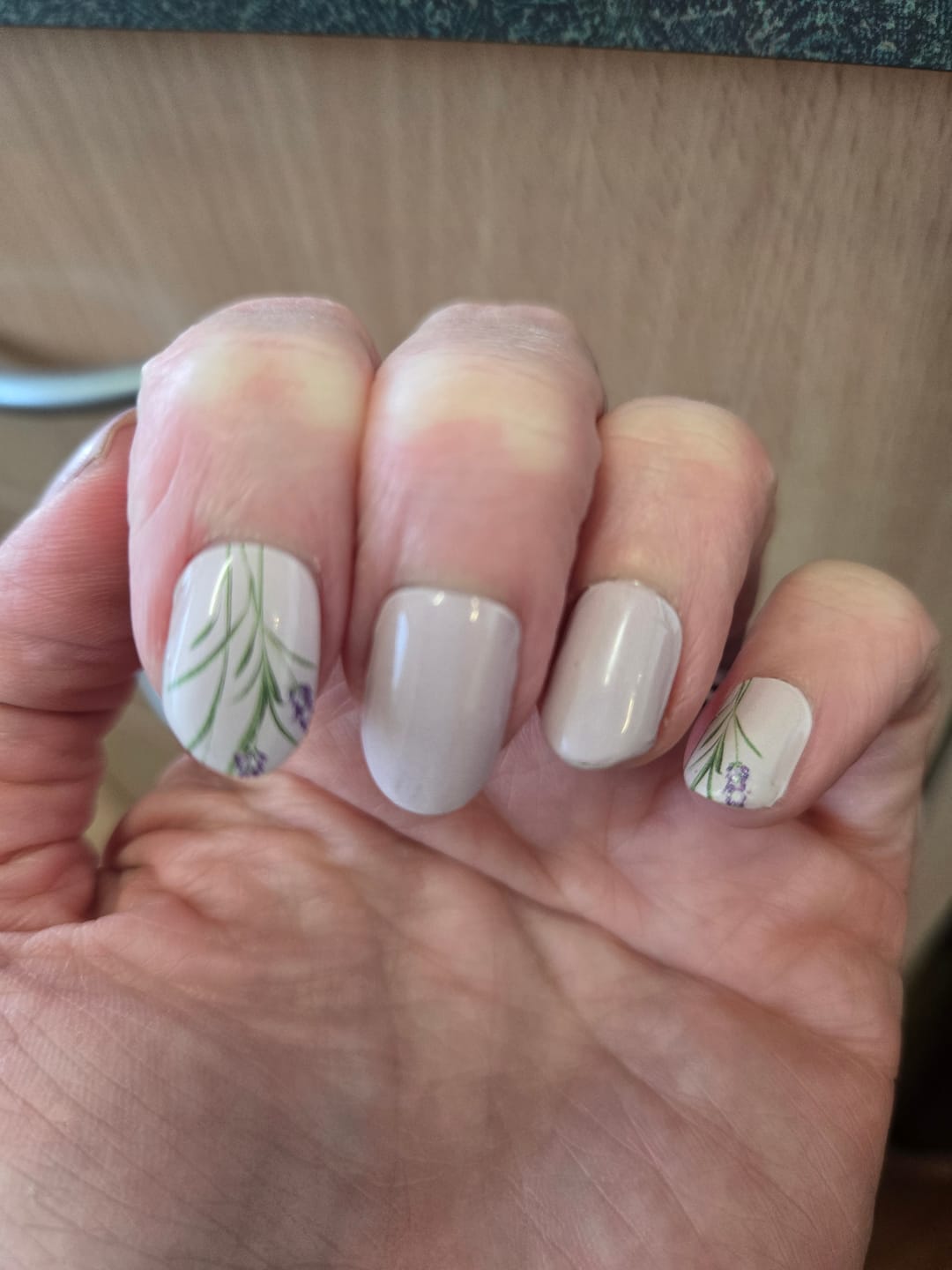 Customer photo review of Sunny Sunflowers Semi Cured Gel Nail Sticker Kit