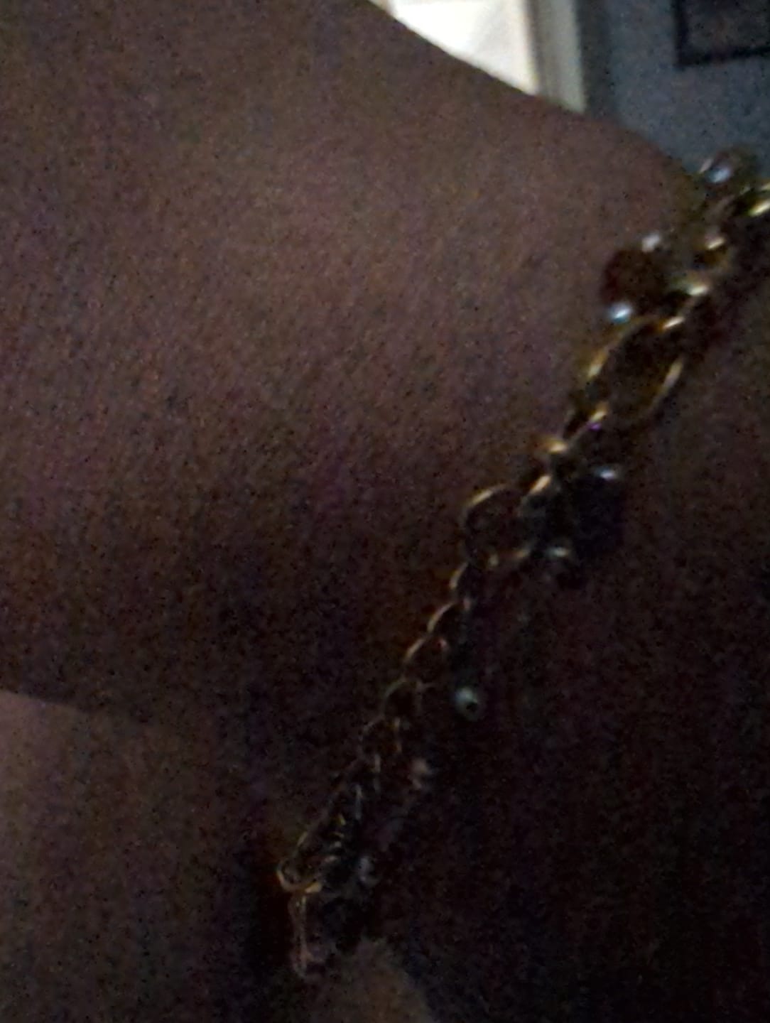 Customer photo review of Silver Freshwater Pearl Layered Bracelet