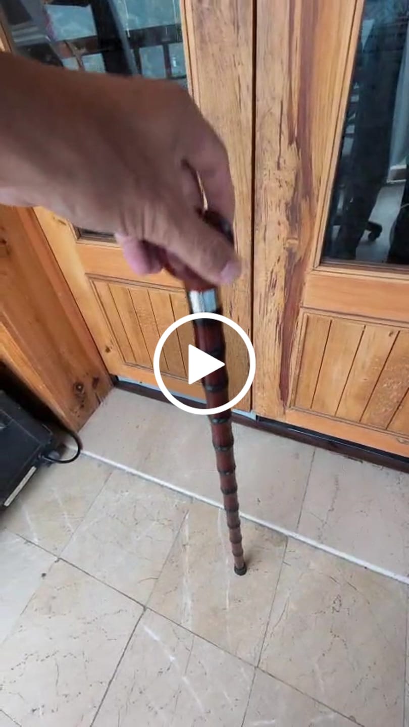 Customer video review of Wooden Cane Stick