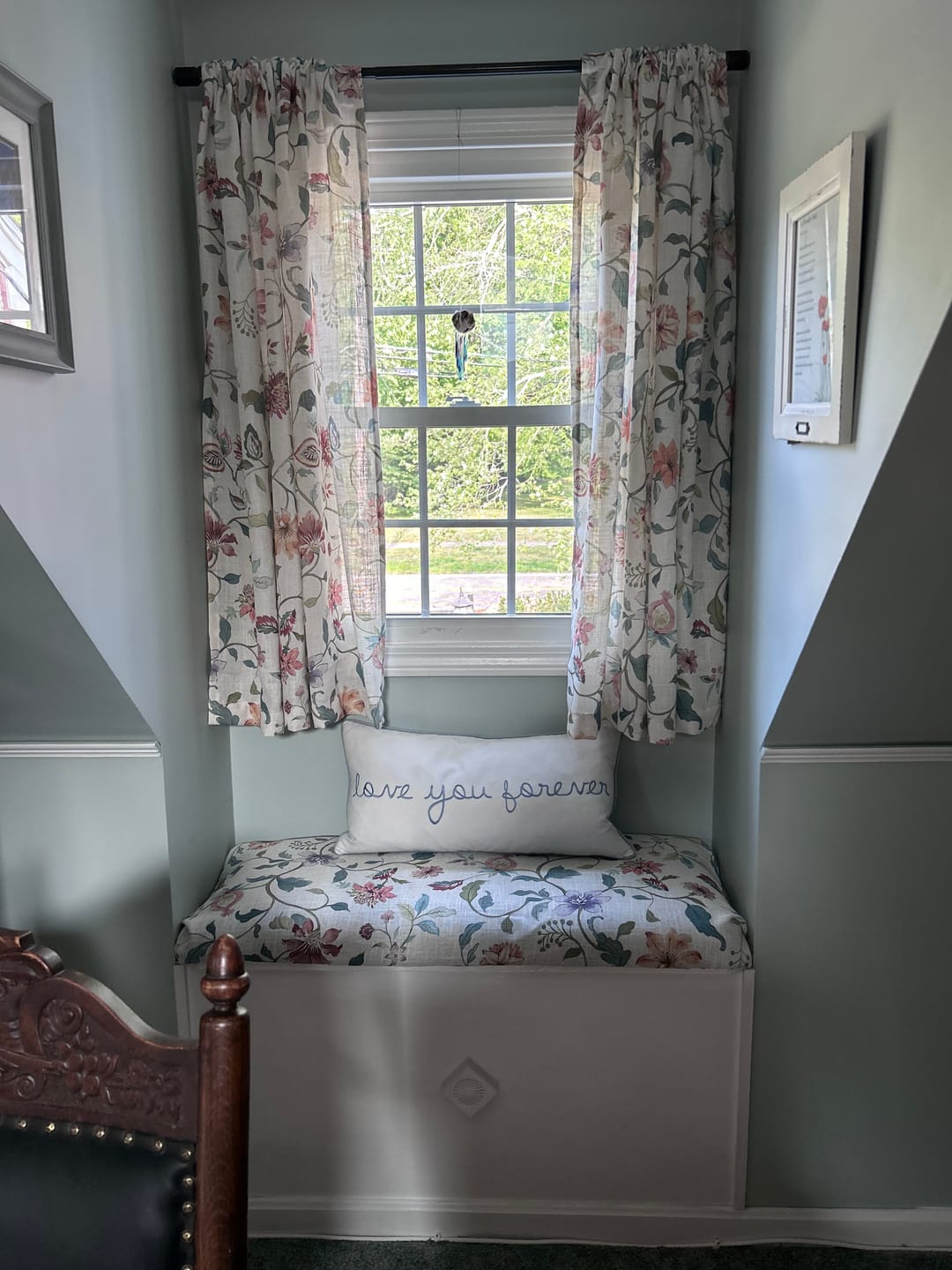 Customer photo review of Hattie Floral Linen Blend Curtains