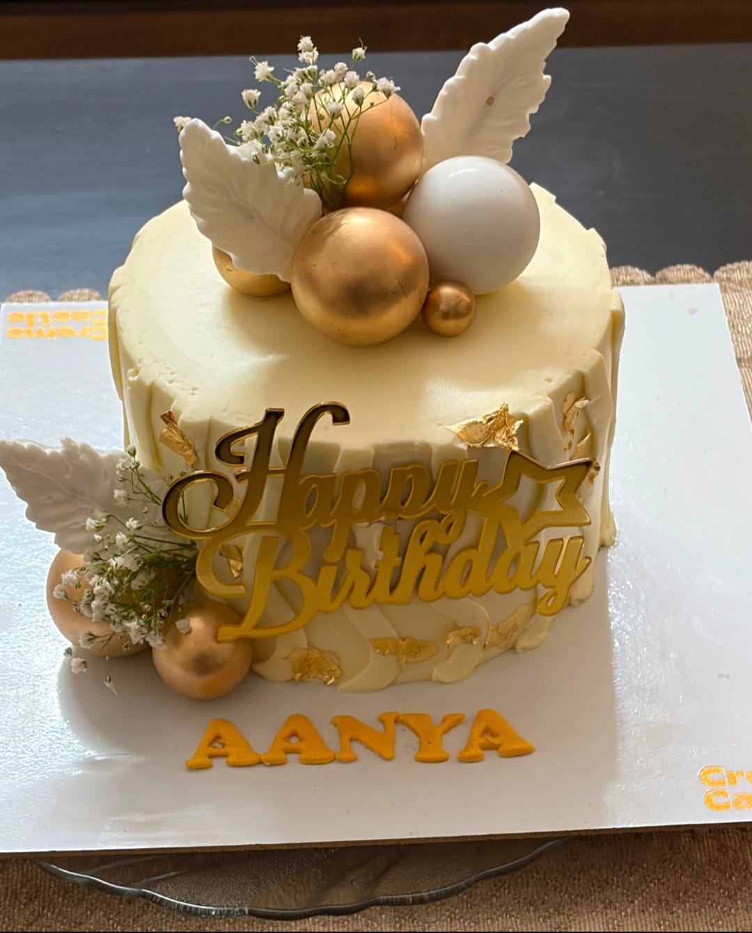 Customer photo review of Customized Flower Cake