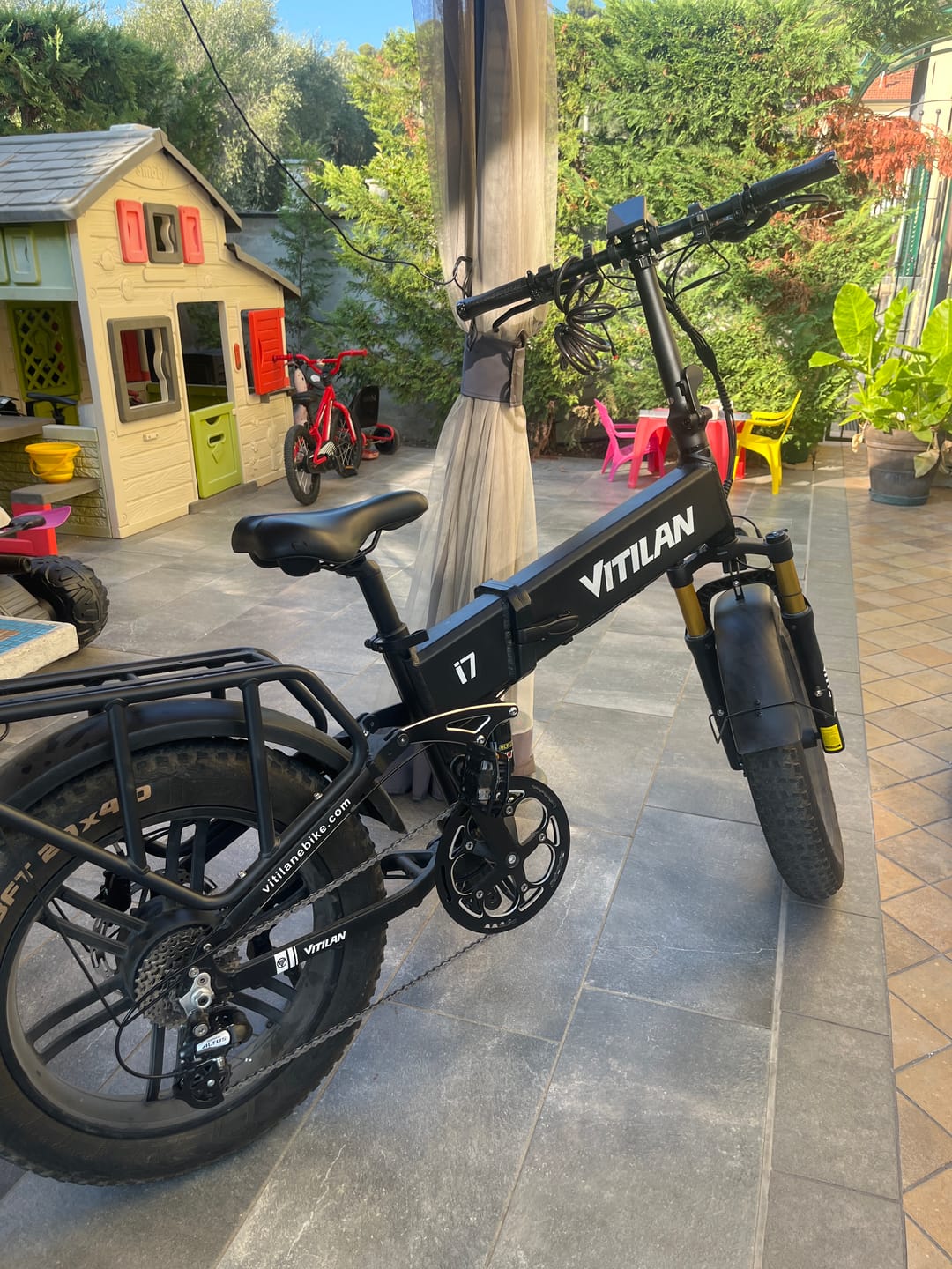 Customer photo review of I7 Pro 3.0 Folding Full Suspension Electric Bike