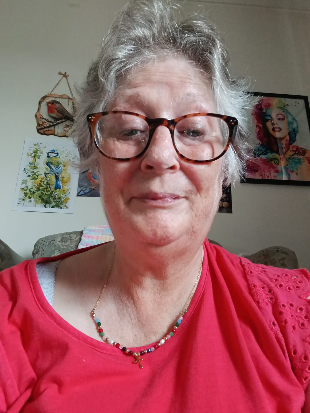 Customer photo review of FREE Today: Colorful Beaded Necklace with Simple Cross Pendant: A Symbol of Vibrant Sacred Grace & Steadfast Faith