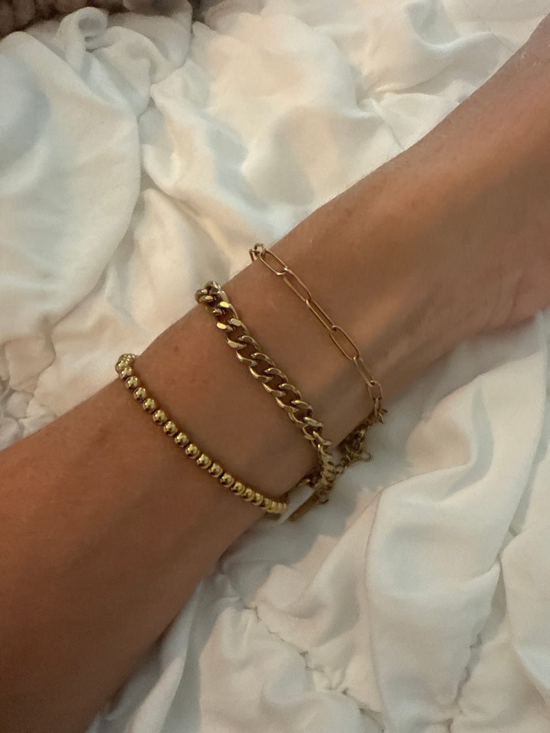Customer photo review of Maui Paperclip Bracelet