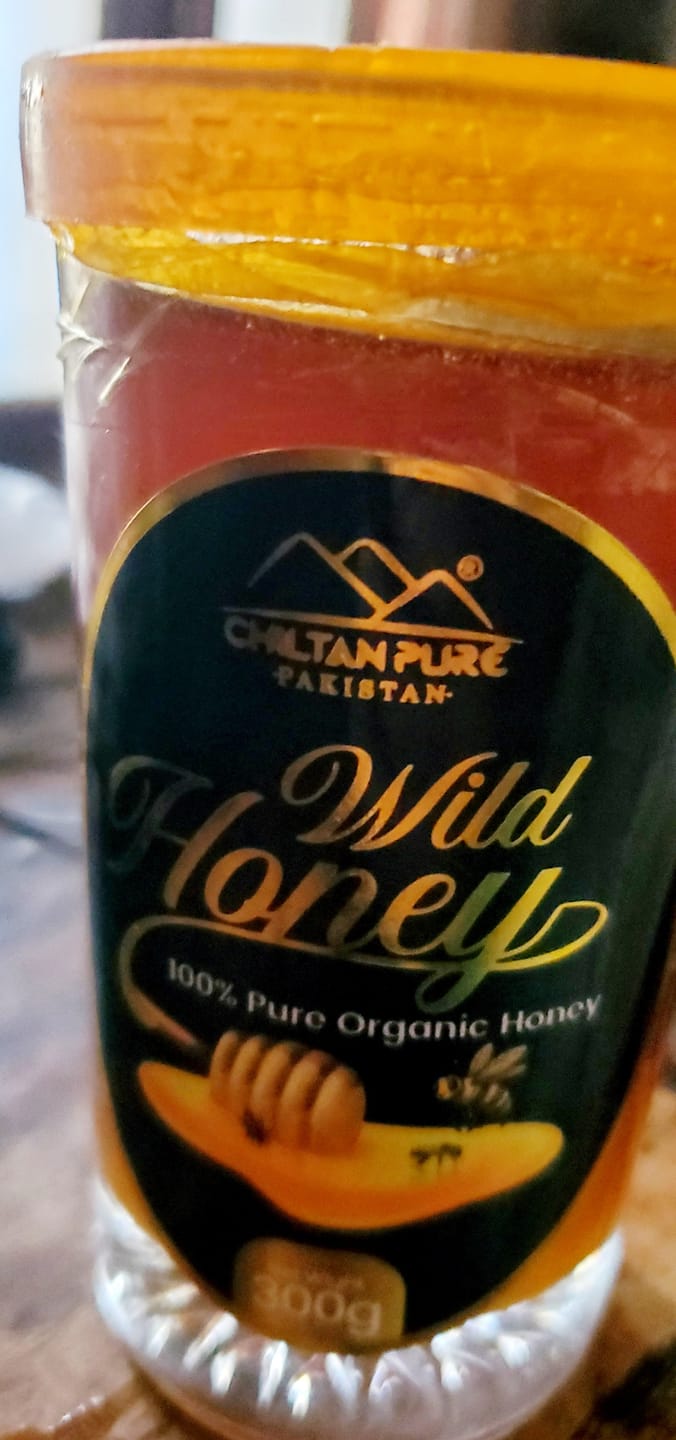 Customer photo review of Wild Honey - Pure Honey , Real Sweetness in Every Drop (New Crystal - Clear Glass Packaging)