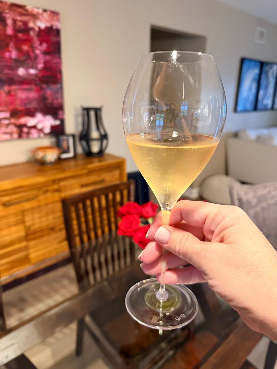 Customer photo review of Champagne Glass