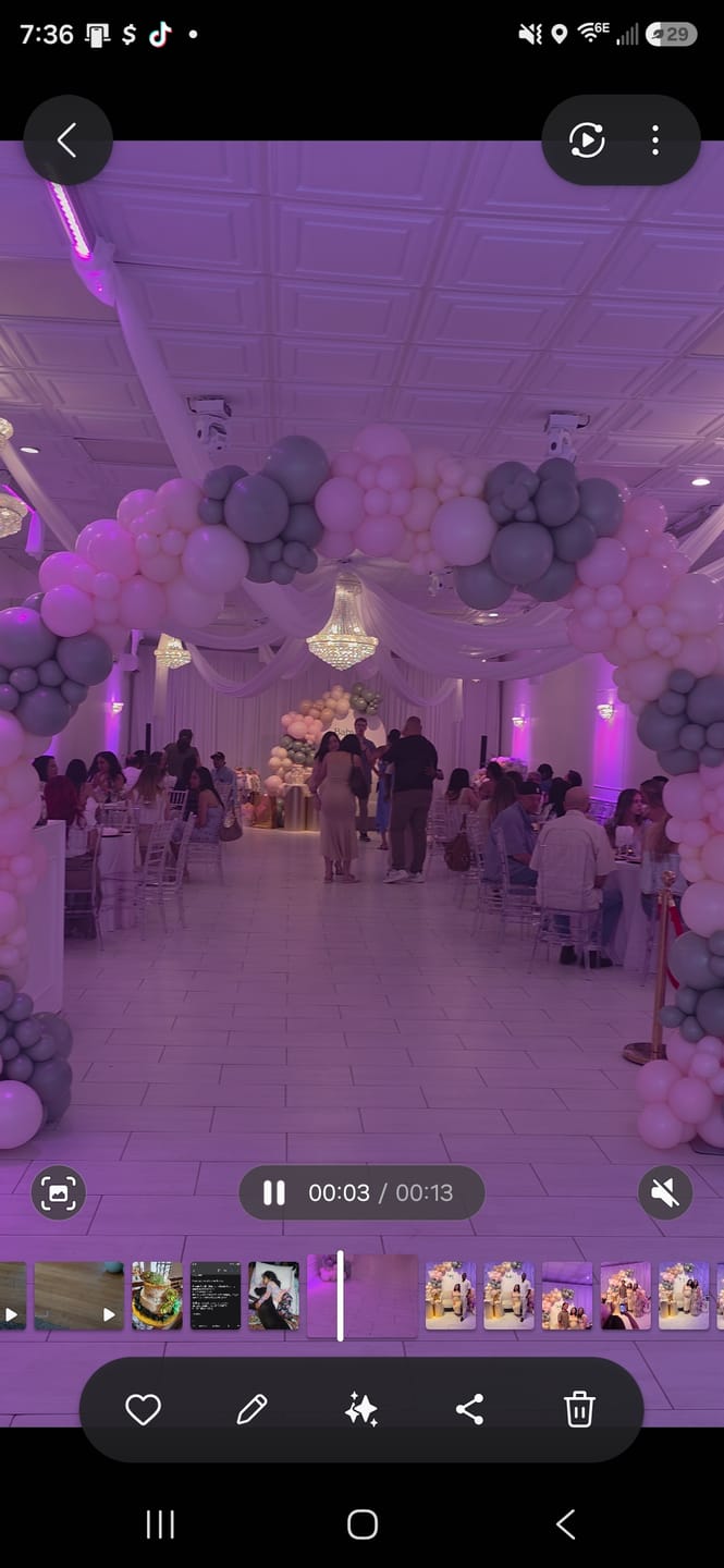 Customer photo review of 10x8ft Aluminum Alloy Tube Arch Balloon Flower Stand For Wedding Birthday Baby Shower