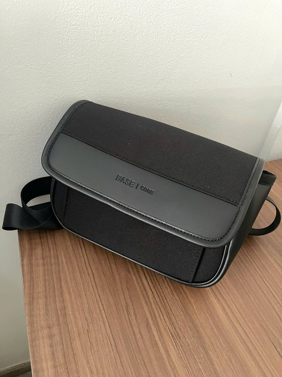 Customer photo review of Core Flap Crossbody - Black