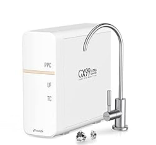Customer photo review of Frizzlife GX99 0.01 μm Ultrafiltrations-Wasserfiltersystem für unter die Spüle, mit speziellem Wasserhahn aus gebürstetem Nickel
