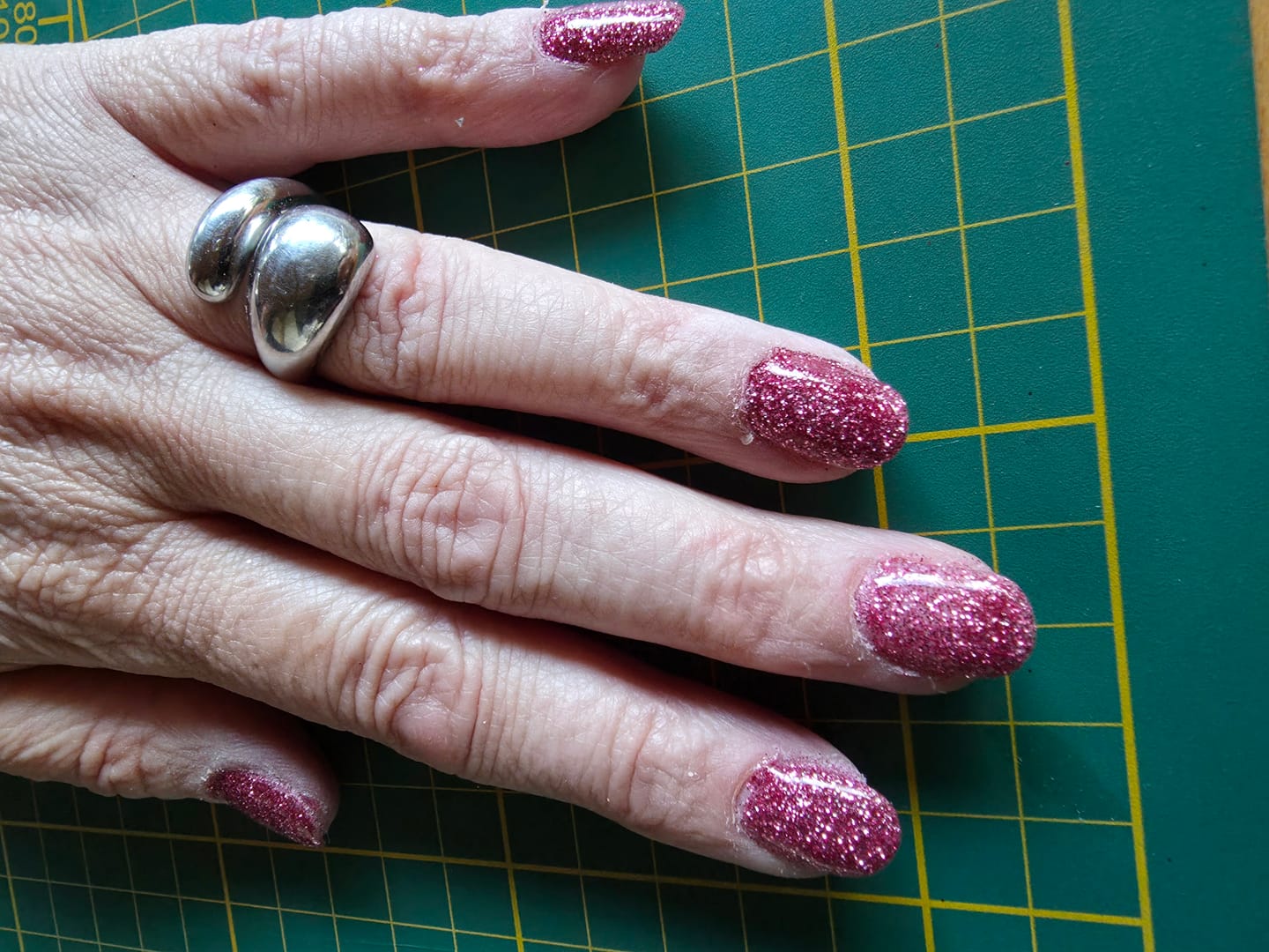 Customer photo review of Pink Lemonade Dipping Powder
