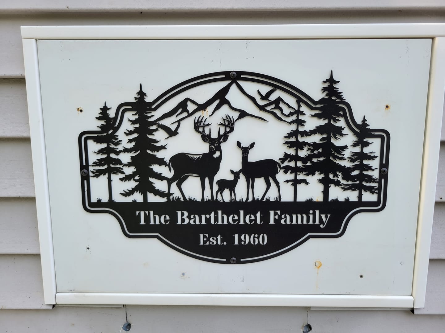 Customer photo review of Forest View Metal Sign