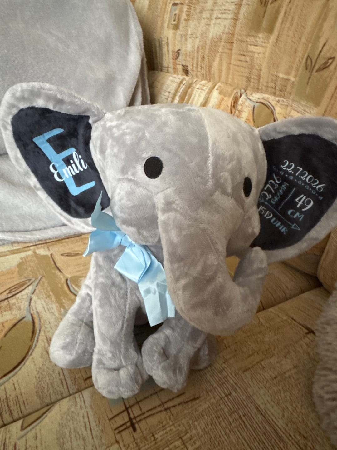 Customer photo review of Zur Geburt - Baby-Stofftier
