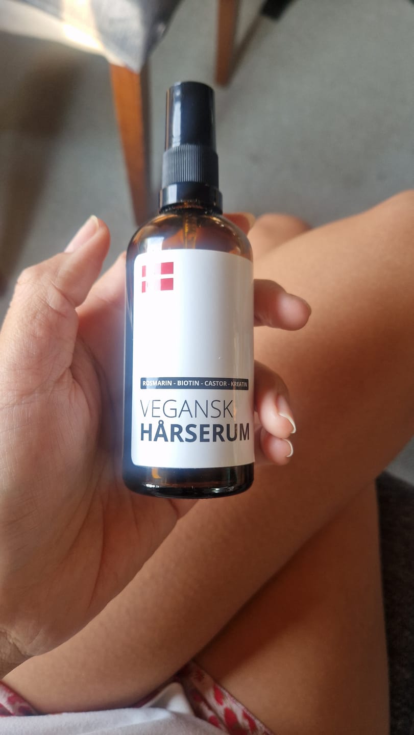 Customer photo review of Vegansk Hårserum 100 ml