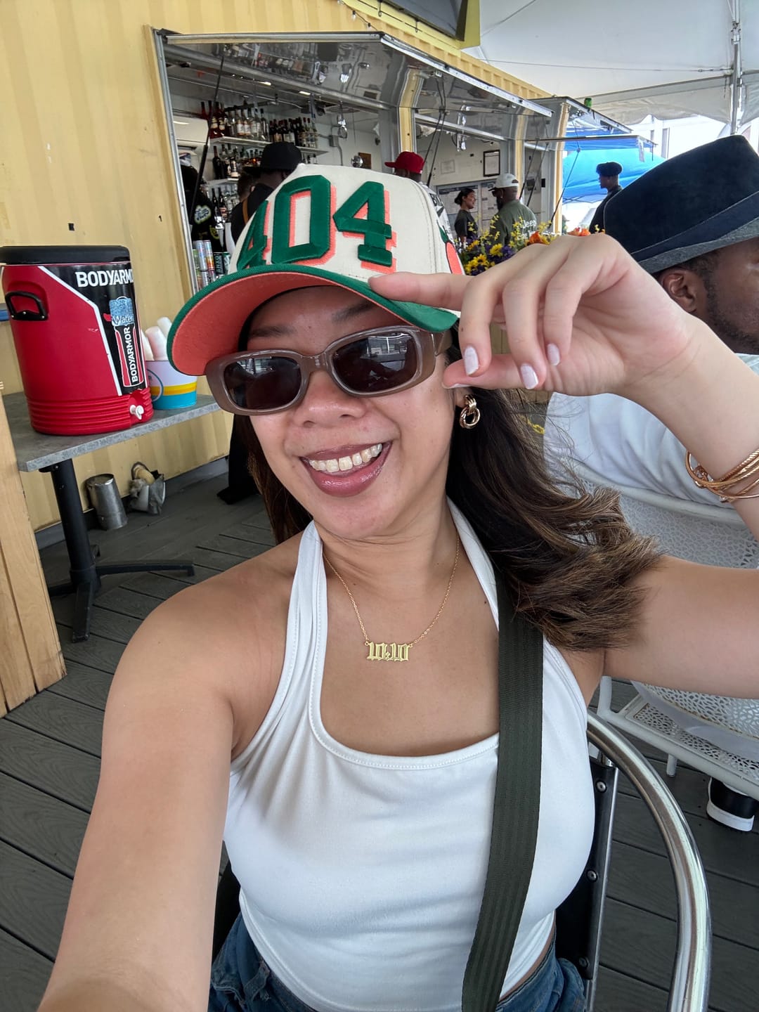 Customer photo review of 404 Signature Kelly Green Snapback Hat | BLK FRVR