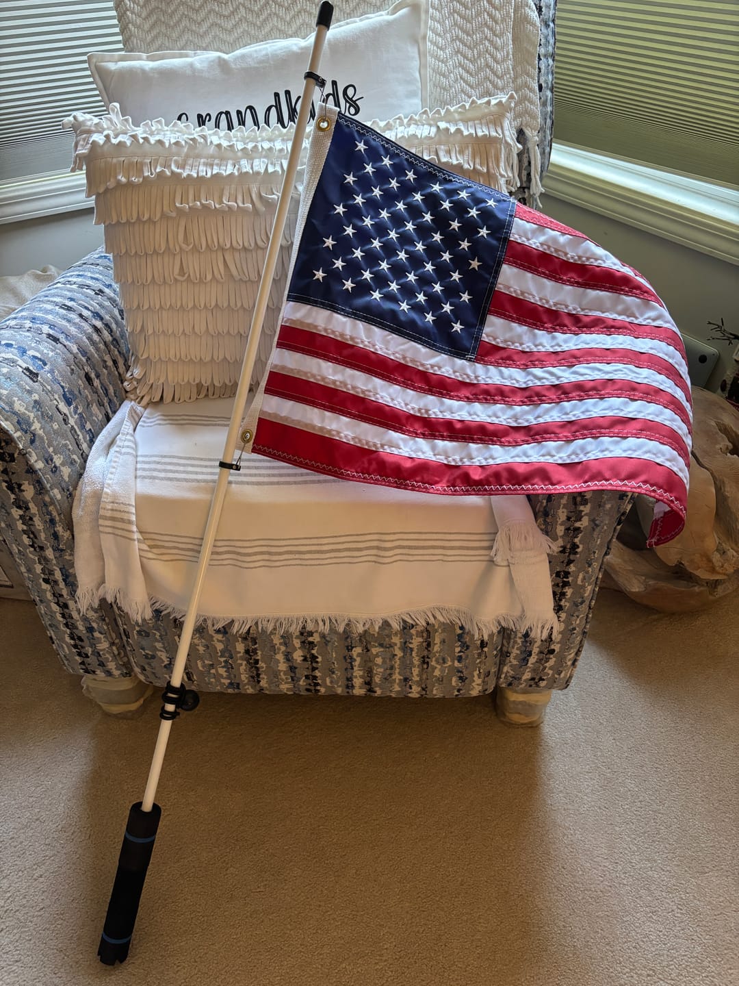 Customer photo review of 16" x 24" Boat Flag Set