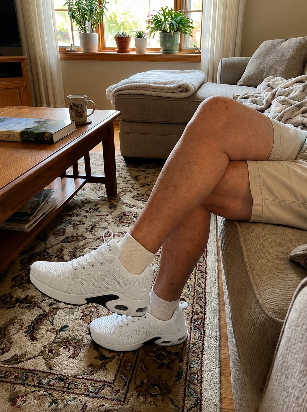 Customer photo review of AUREN™ Orthopedic Slip-On Walking Sneakers with 4-Layer Orthotic Insole