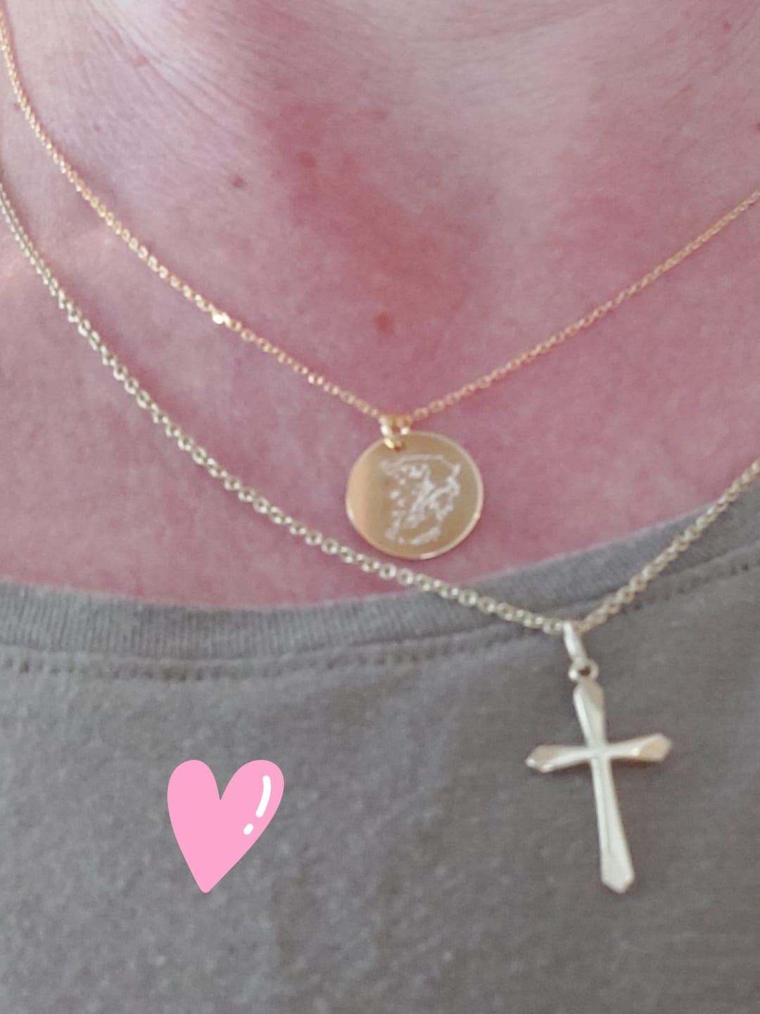 Customer photo review of GREEK ROOTS — Kette 24K vergoldet
