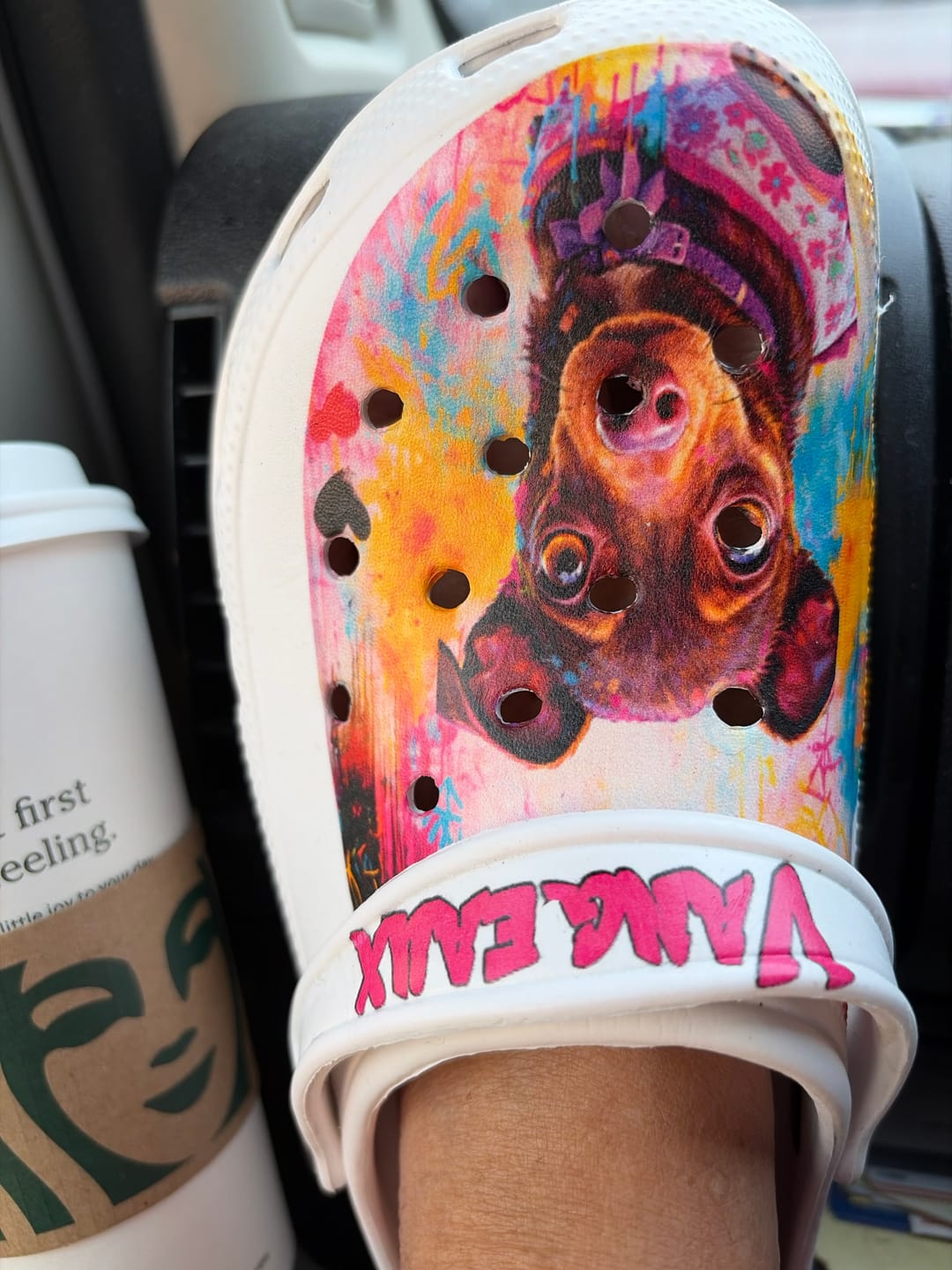 Customer photo review of Graffiti - Personalized Clogs
