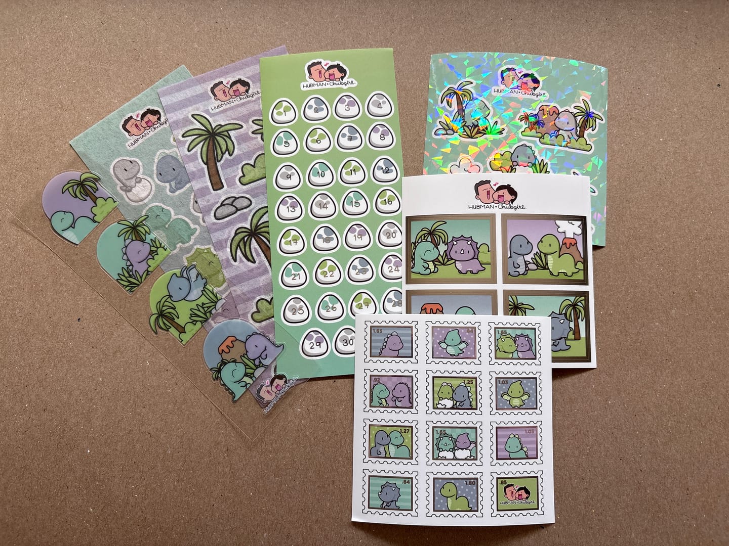 Customer photo review of Happy Dinos Variety Sticker Pack