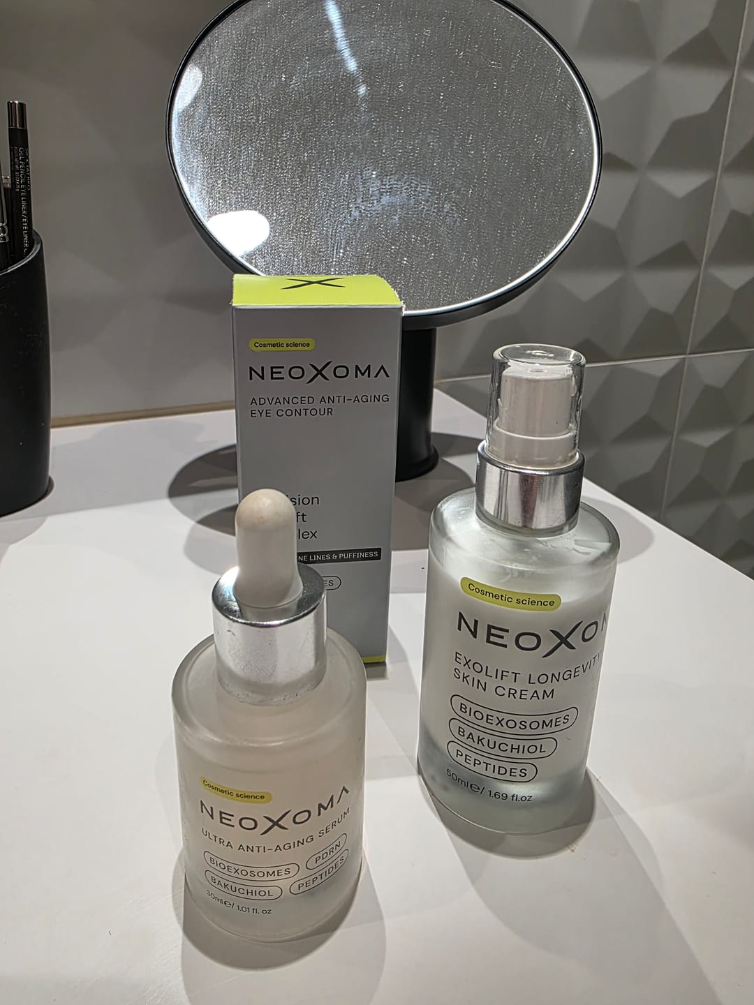 Customer photo review of Pack Advanced Longevity: Sérum, Contorno, Crema