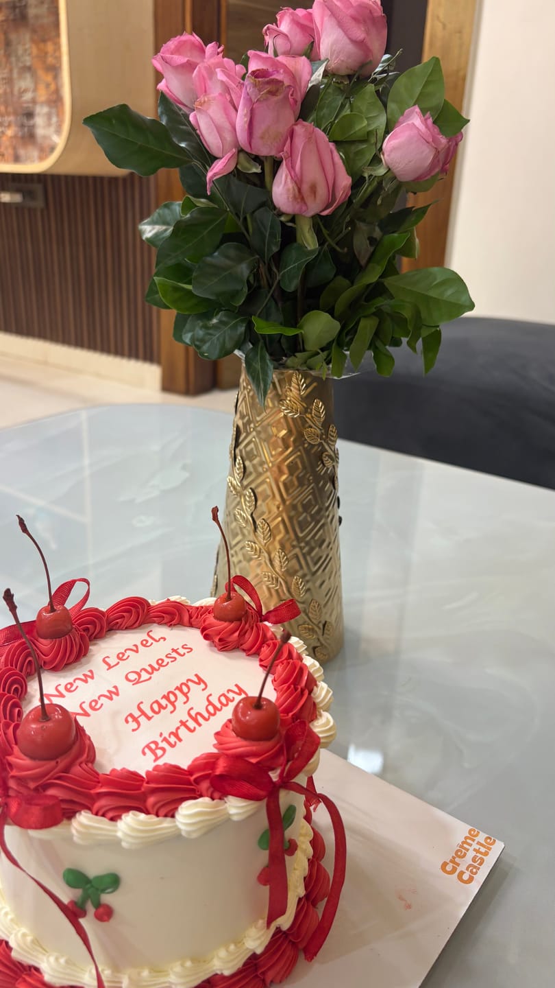 Customer photo review of Cherry Vintage Cake