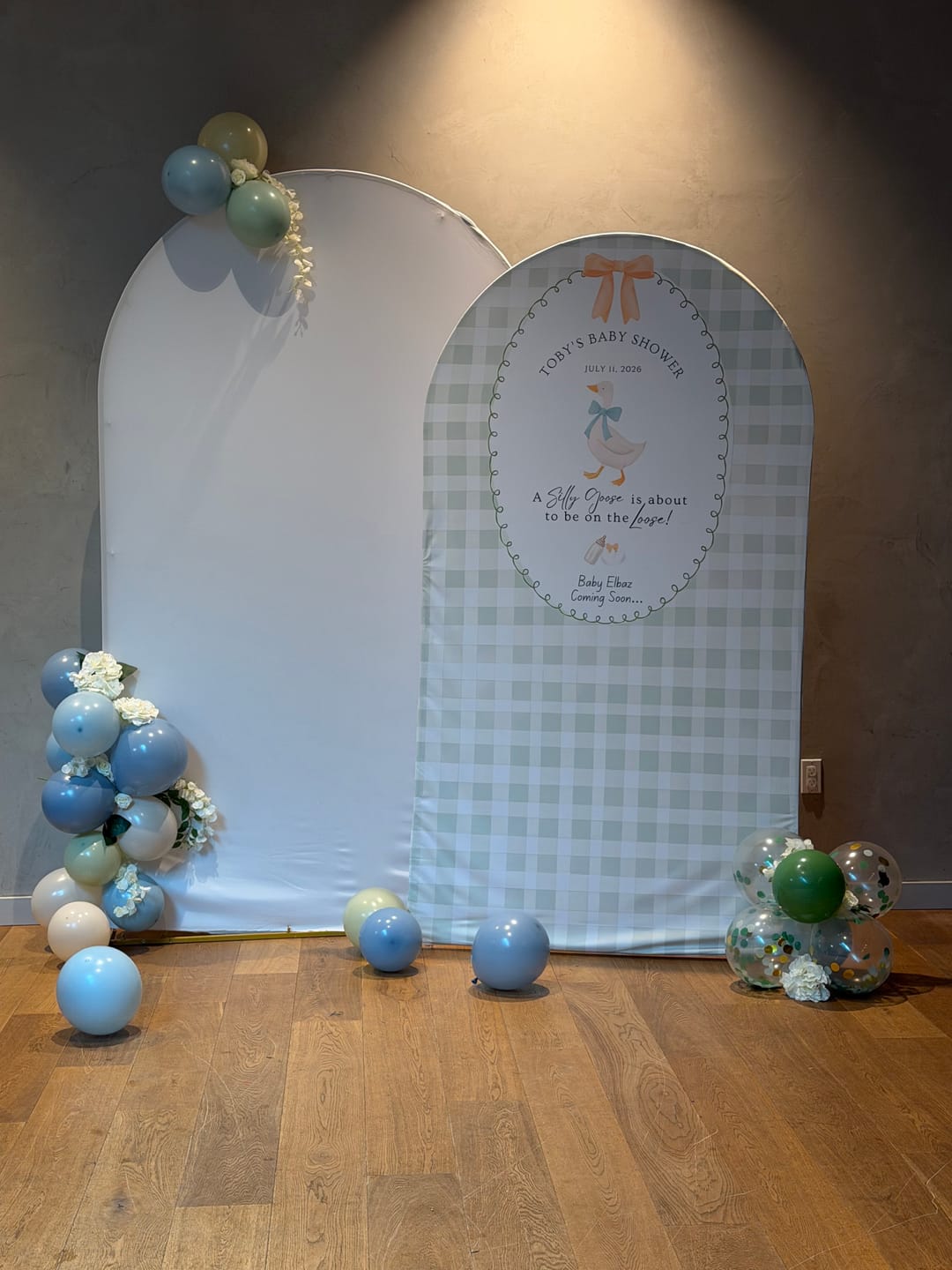 Customer photo review of Customization Birthday Wedding Baby Shower Bridal Decade Party Arch Backdrop Wall Cloth Cover