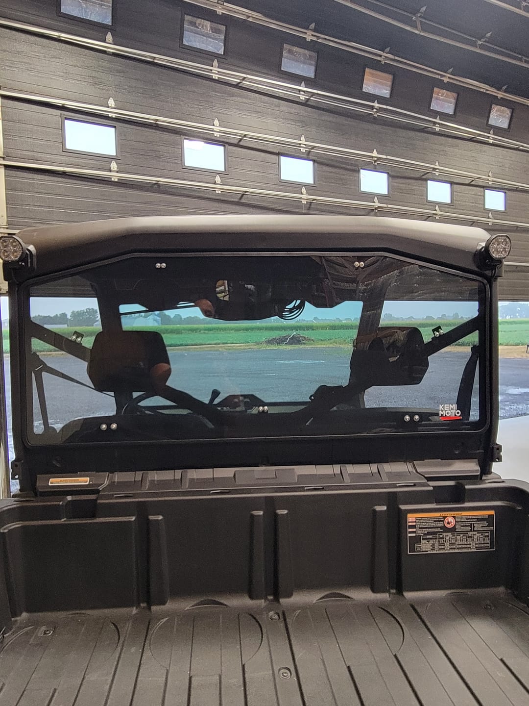 Customer photo review of Rear Tinted Windshield for Can-Am Defender HD5/8 /10/MAX